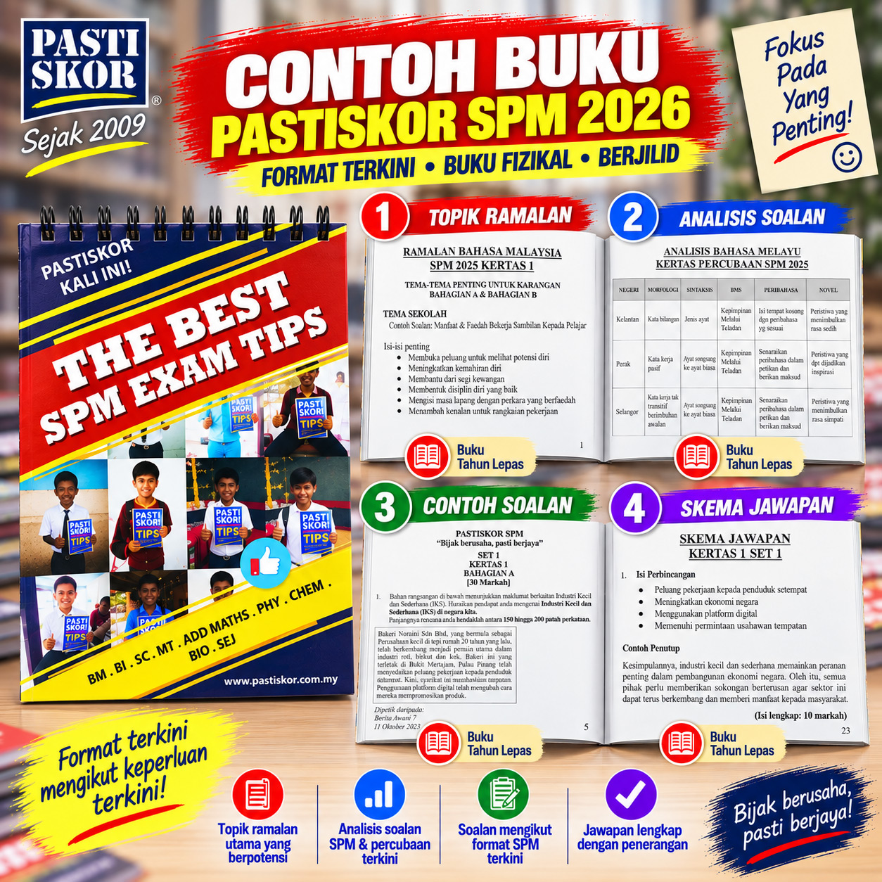 Contoh kandungan buku PastiSkor SPM